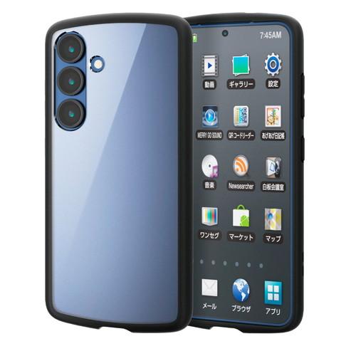 Galaxy S25 SC-51F ケース ハイブリッド 衝撃吸収 軽量 薄型 ブラック メーカー在...