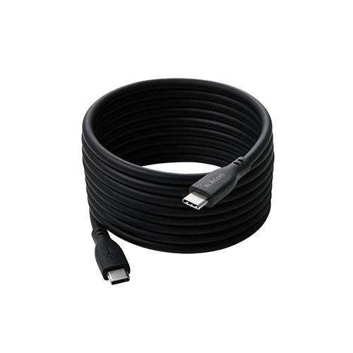 まとまるマグネットケーブル(USB Type-C - USB Type-C/なめらか) 2m ブラッ...