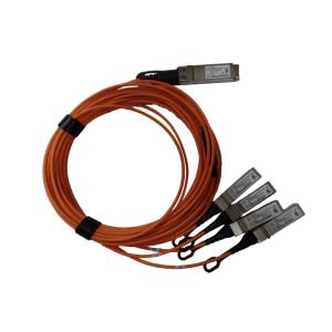 日本ヒューレット・パッカード 40GbE QSFP+ to 4x10GbE SFP+ 5m AOC ブレークアウトケーブル 取り寄せ商品｜nanos