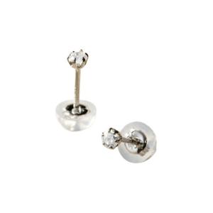 ダイヤモンドピアス 【ダイヤモンドを6本爪でしっかり留めたプラチナ台ダイヤモンドピアス】 取り寄せ商品