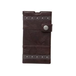 ZENUS Xperia Z1 Prestige Bohemian Diary ブラウン ストラップ付 目安在庫=○