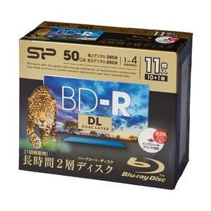 Ｓｉｌｉｃｏｎ　Ｐｏｗｅｒ 録画用BD-R DL 50GB 4倍速対応 11枚パック ホワイトプリン...