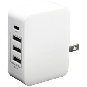 BAUT PD対応Type-C/3USBポートAC充電器20W W 取り寄せ商品