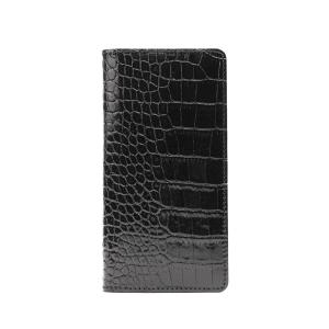 クロコダイルイタリアンレザーケース for iPhone SE 3/SE 2/ 8/ 7 ブラック 仕入先在庫品