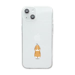 DPARKS ソフトクリアケース for iPhone 14 イヌ 目安在庫=