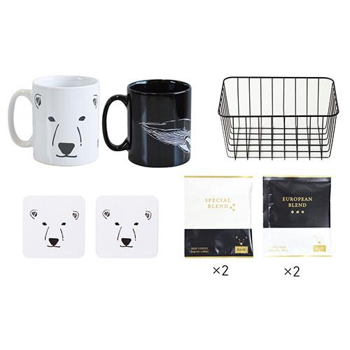 B&amp;W Zoo カフェセット(くま&amp;クジラ) 取り寄せ商品