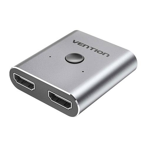 VENTION 2-Port to 1-Port HDMI 双方向スイッチャー /シルバーグレー グ...