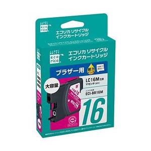 エコリカ LC16Ｃ互換 エコリカ リサイクルインク ブラザー マゼンタ メーカー在庫品