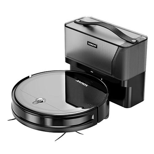 SOUYI JAPAN ブラックホールロボット掃除機 大容量2.5L 70日間ゴミ捨て不要 自動ゴミ...