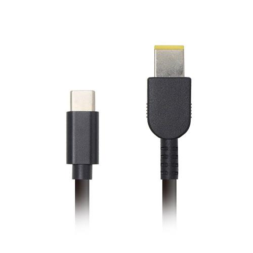 ヤングトップ USB Type-C ノートPC電源ケーブル 65W 角型タイプ(Lenovo/NEC...