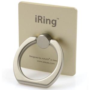 ユニーク iRing お洒落でスタイリッシュなスマホリング ゴールド 取り寄せ商品