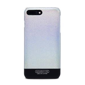HANSMARE HANSMARE iPhone 8Plus/7Plus LEATHER SKIN CASE II シルバー 取り寄せ商品