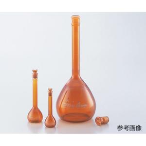 　 メスフラスコ 茶 2000mL JCSS校正証明書付 (1個) 取り寄せ商品｜nanos