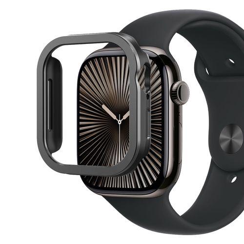 AMY デュアルレイヤーケース for Apple Watch 46mm ガンメタル 仕入先在庫品