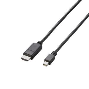 エレコム 【5個セット】 Mini DisplayPort-HDMI変換ケーブル/2m/ブラック 取り寄せ商品｜nanos
