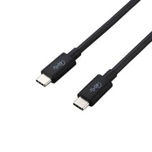 エレコム 【5個セット】 USB4ケーブル/C-Cタイプ/認証品/PD対応/40Gbps/0.8m/ブラッ 取り寄せ商品｜nanos