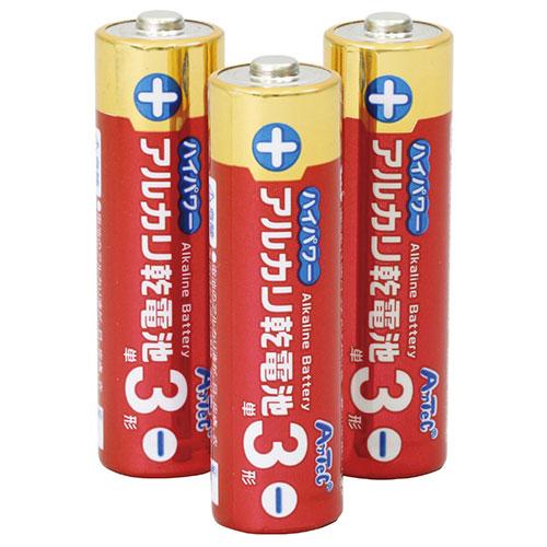 ARTEC 【3本組×10セット】  ハイパワーアルカリ乾電池単3形 取り寄せ商品