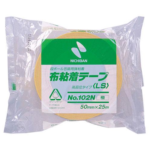 ニチバン 【5個セット】 布テープ102N 50×25 橙 取り寄せ商品 