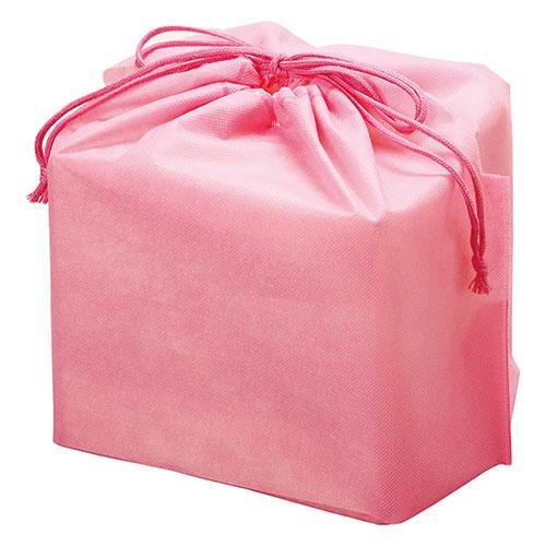 【10個セット】 ヤマコー 用美 業務用 新お重用巾着袋・6.5寸用 ピンク 取り寄せ商品