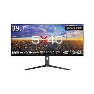 JAPANNEXT 39.7インチ曲面(R2500) 5K2K解像度対応ウルトラワイド