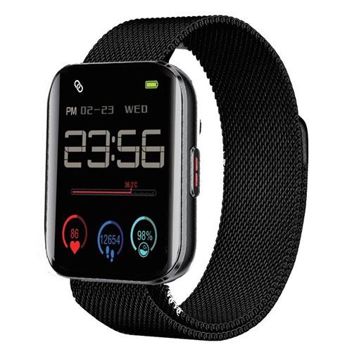 オムミックス スマートウォッチ スクエア型 メッシュベルト 取り寄せ商品