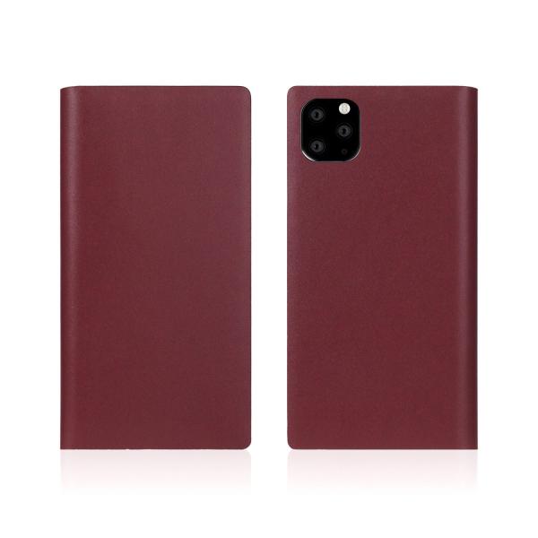 iPhone 11 Pro Calf Skin Leather Diary バーガンディ 仕入先在庫...