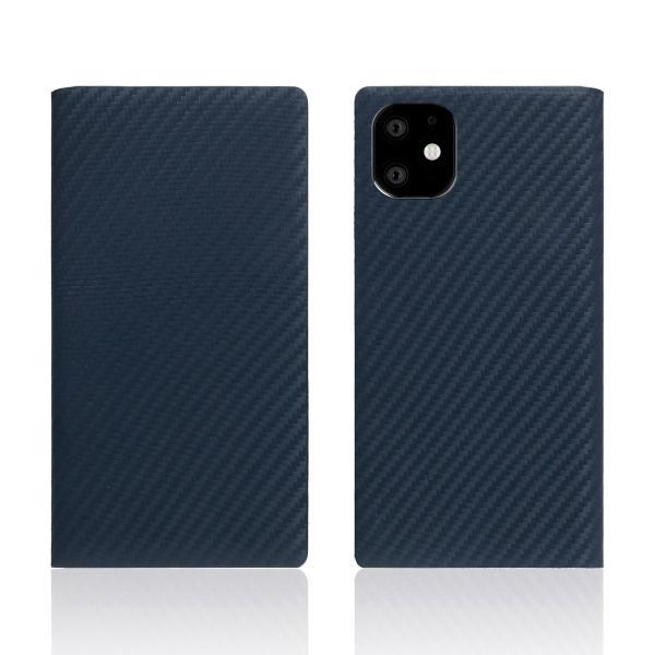 iPhone 11 carbon leather case ネイビー 仕入先在庫品