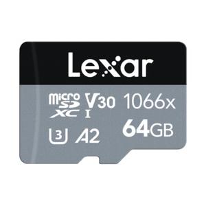 ＬＥＸＡＲ microSDXCカード 64GB 1066x UHS-I U3 V30 A2 取り寄せ...