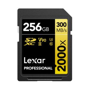 ＬＥＸＡＲ SDXCカード 256GB 2000x UHS-II U3 V90 取り寄せ商品