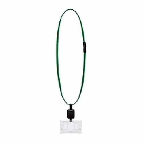 ナフ-R280G 吊り下げ名札セット<アイドプラス>(リール式・ハード)緑 取り寄せ商品