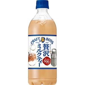 サントリー クラフトボス ミルクティー 紅茶 600ml ×24本 取り寄せ商品｜nanos