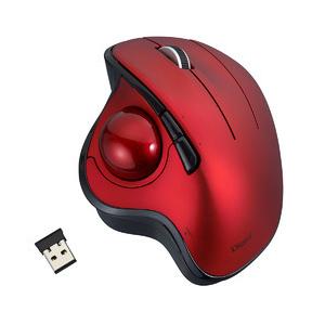 Ｄｉｇｉｏ　２ Digio2トラックボールマウス 角度可変 5ボタン 光学式 レッド 取り寄せ商品