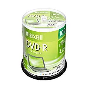 Ｍａｘｅｌｌ データ用DVD-R 4.7GB 1-16倍速 プリンタブルホワイト 100枚スピンドル...