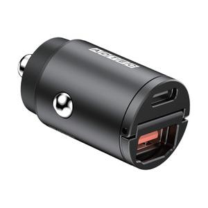 PD対応シガー充電器/45W/USB-Ax1・Cx1/ブラック 取り寄せ商品