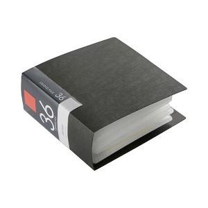 CD＆DVDファイルケース ブックタイプ 36枚収納 ブラック 取り寄せ商品