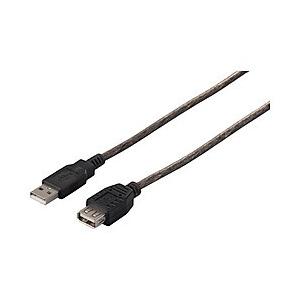USB2.0延長ケーブル (A to A) 3m ブラックスケルトン BSUAA230BS 取り寄せ...