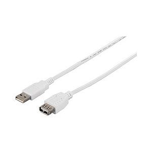 USB2.0延長ケーブル (A to A) 3m ホワイト BSUAA230WH 目安在庫=△