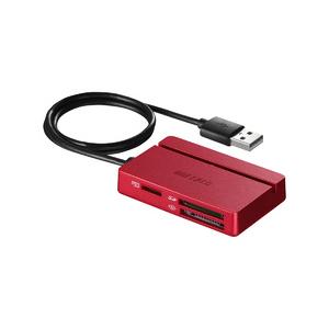 バッファロー BSCR100U2RD USB2.0 マルチカードリーダー スタンダード レッド 目安...