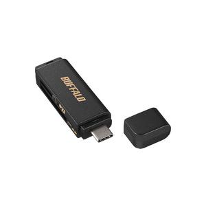 バッファロー BSCR120U3CBK USB3.0 Type-C接続 カードリーダー SD用 ブラ...