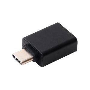 ミヨシ USB3.0 USB A-USB TypeC変換アダプタ ブラック 取り寄せ商品｜nanos