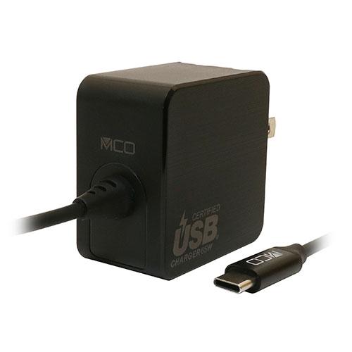 ミヨシ GaN USB-PDケーブル一体型 65w 黒 1.5m 取り寄せ商品