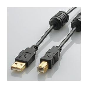USB2.0ケーブル フェライトコア付 ABタイプ 3.0m(ブラック) メーカー在庫品
