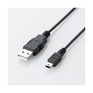 エコUSB2.0ケーブル A-miniBタイプ エコ 0.5m ブラック U2C-JM05BK 目安...