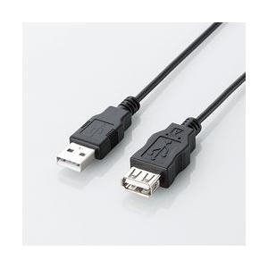 エコUSB2.0延長ケーブル A-Aメス エコ 1m ブラック U2C-JE10BK メーカー在庫品