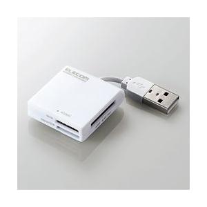 エレコム USB2.0 ケーブル固定メモリカードリーダ 43+5
