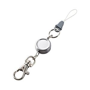 スマートフォン用ストラップ カラビナ+リール P-STCCSV メーカー在庫品