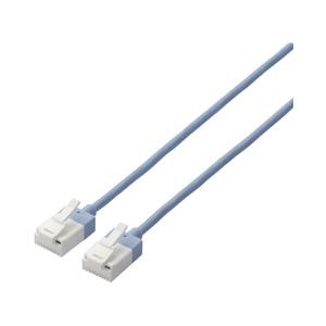 LANケーブル CAT6A スーパースリム 爪折れ防止 1.5m ブルー メーカー在庫品