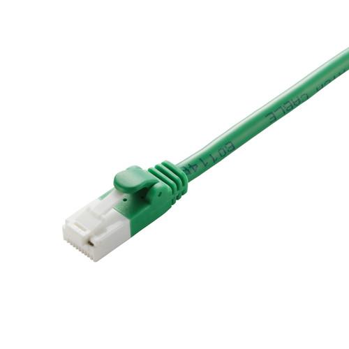 RoHS CAT5E 爪折れ防止 LANケーブル 2m 簡易パッケージ(グリーン) 目安在庫=△