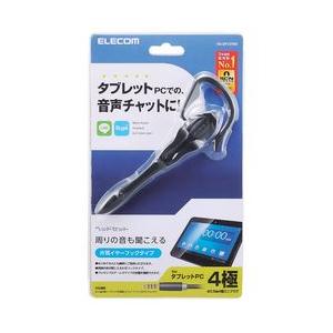 4極ヘッドセットマイクロフォン イヤフック 1.8m ブラック メーカー在庫品