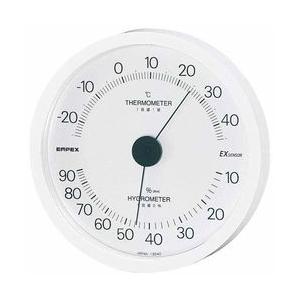 EMPEX 温度・湿度計 エクシード 温度・湿度計 壁掛用  ホワイト 取り寄せ商品